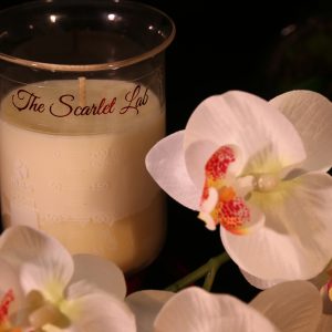 Combusted massage candle